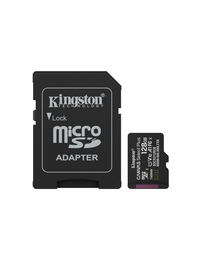 KINGSTON Canvas Select Plus Gen3 MicroSD 128Go | DOTIRI