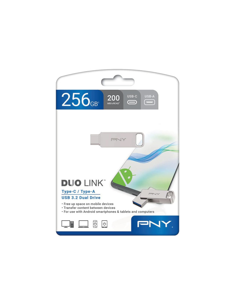 PNY Clé USB Duo Link USB-C 256 Go | DOTIRI