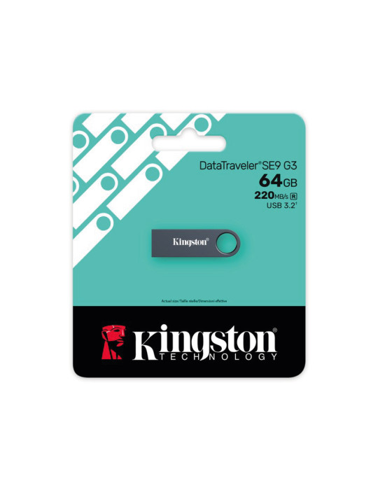 KINGSTON Clé USB DTSE9 Dark Nickel G3 64Go | DOTIRI