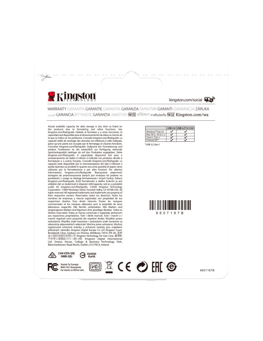KINGSTON 64G USB 3.2 Gen 1 *DTKN/64GB | DOTIRI