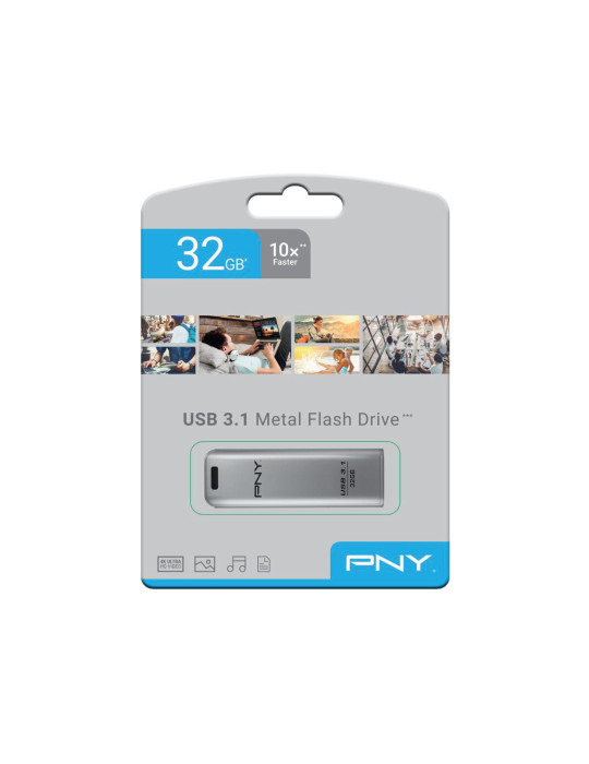 PNY Clé USB Elite Steel 32 Go | DOTIRI
