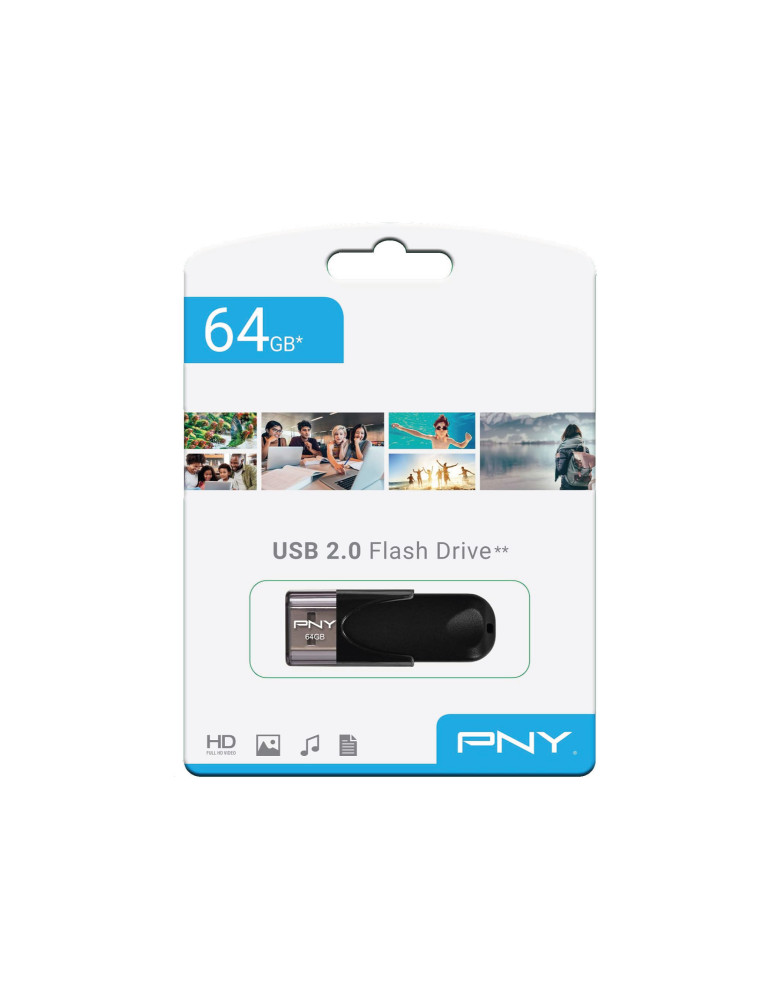 PNY Clé USB Attaché 4 USB 2.0 64 Go | DOTIRI