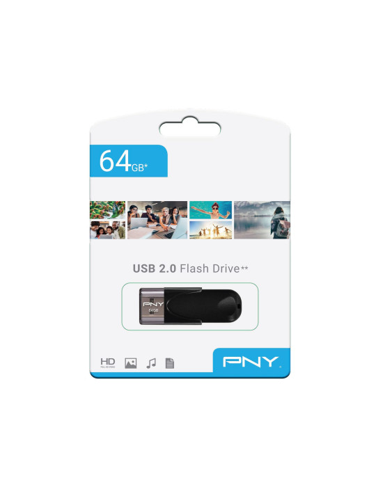 PNY Clé USB Attaché 4 USB 2.0 64 Go | DOTIRI
