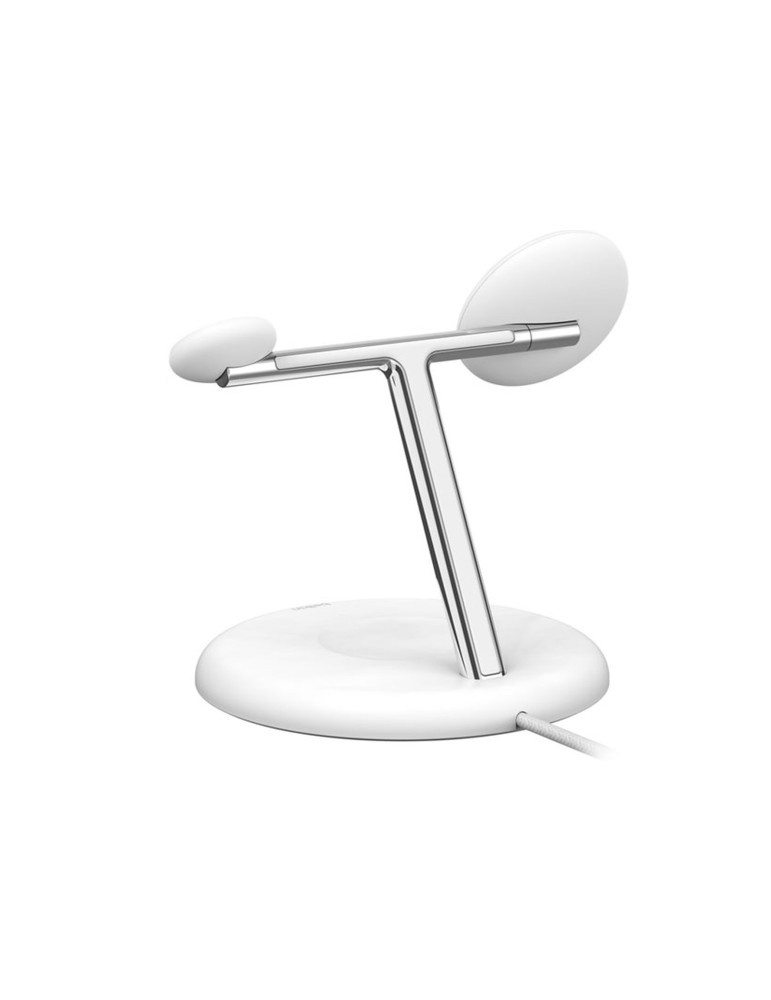 BELKIN Station de recharge 3-en-1 avec Qi2 (15W) (Blanc)