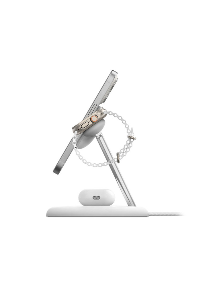 BELKIN Station de recharge 3-en-1 avec Qi2 (15W) (Blanc)