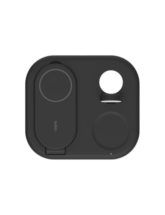 BELKIN Station de recharge sans fil 3-en-1 avec Qi2 (15W) (Noir)