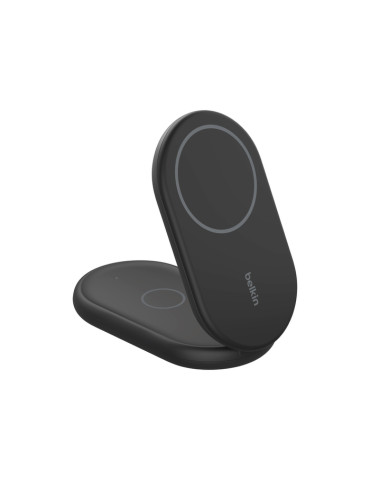 BELKIN Station de recharge sans fil 2-en-1 avec Qi2 (15W) (Noir)
