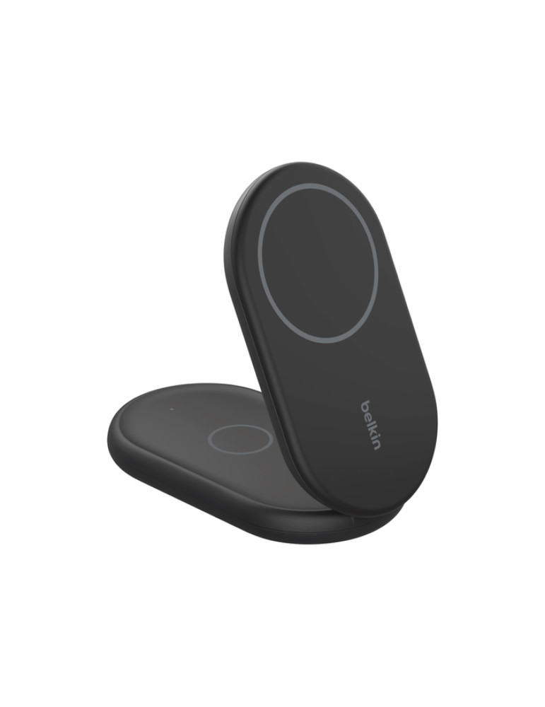 BELKIN Station de recharge sans fil 2-en-1 avec Qi2 (15W) (Noir)