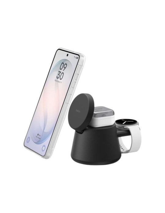 BELKIN Station de Recharge Modulaire 3-en-1 Qi2 25W (Noir)