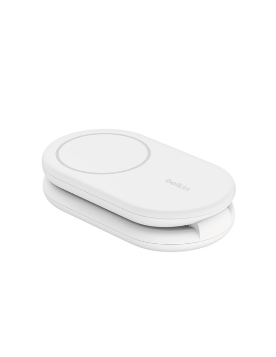 BELKIN Station de recharge sans fil 2-en-1 avec Qi2 (15W) (Blanc)