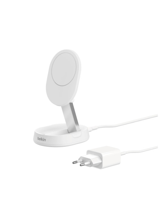 BELKIN Support de recharge magnétique Qi2 et pliable (15W) (Blanc)