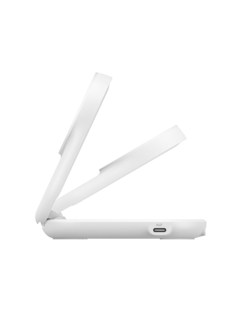 BELKIN Station de Recharge Magnétique 2-en-1 Qi2 (25W) (Blanc)