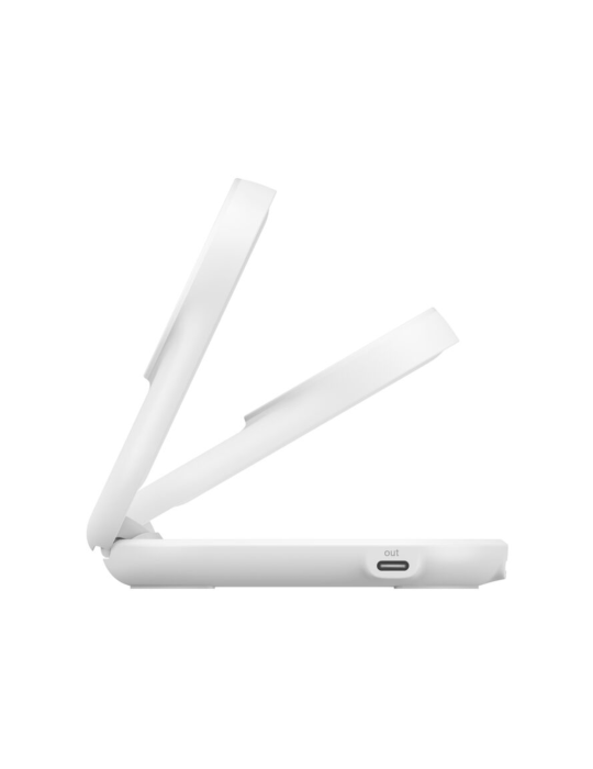 BELKIN Station de Recharge Magnétique 2-en-1 Qi2 (25W) (Blanc)
