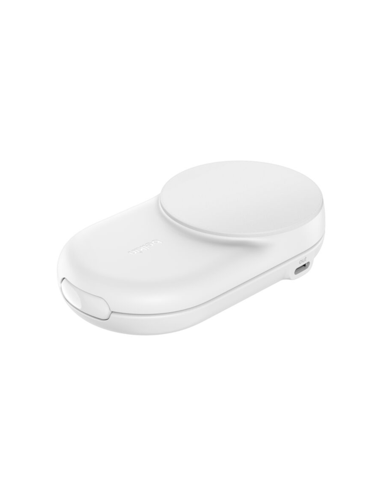 BELKIN Station de Recharge Magnétique 2-en-1 Qi2 (25W) (Blanc)