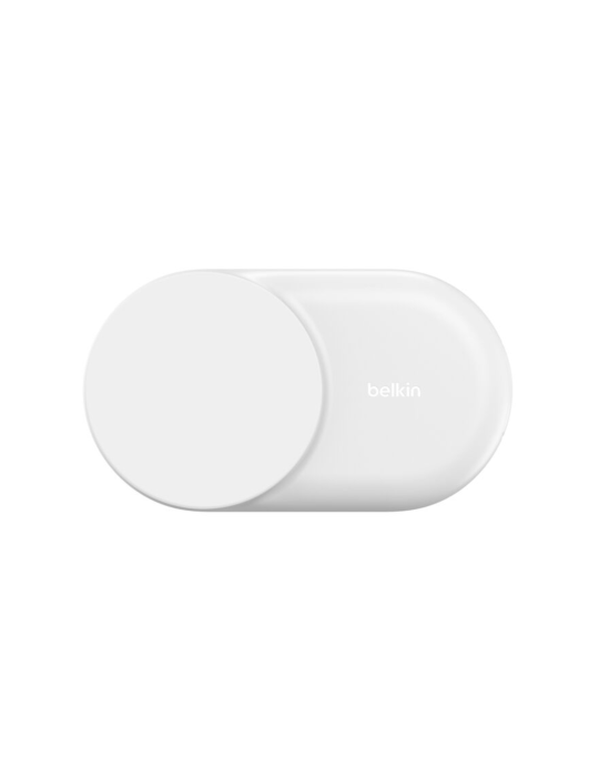 BELKIN Station de Recharge Magnétique 2-en-1 Qi2 (25W) (Blanc)
