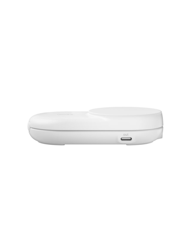 BELKIN Station de Recharge Magnétique 2-en-1 Qi2 (25W) (Blanc)