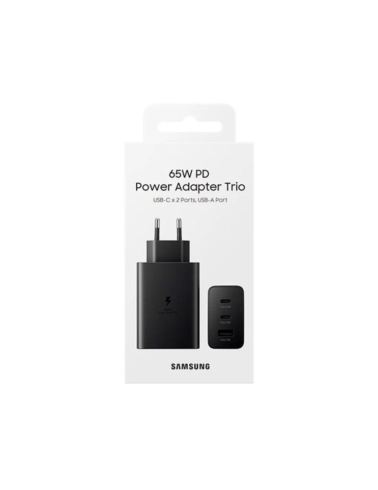 SAMSUNG Chargeur 65W 3 ports (USB-A + 2 USB-C)