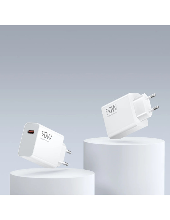 Xiaomi Pack Chargeur 90W + Câble USB-A vers USB-C (Blanc)