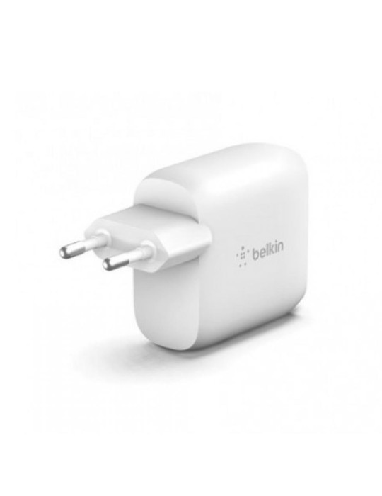 BELKIN Chargeur 24W + câble Lightning (2 USB-A) (Blanc)