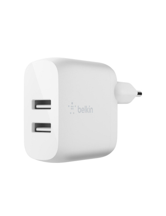 BELKIN Chargeur 24W + câble Lightning (2 USB-A) (Blanc)