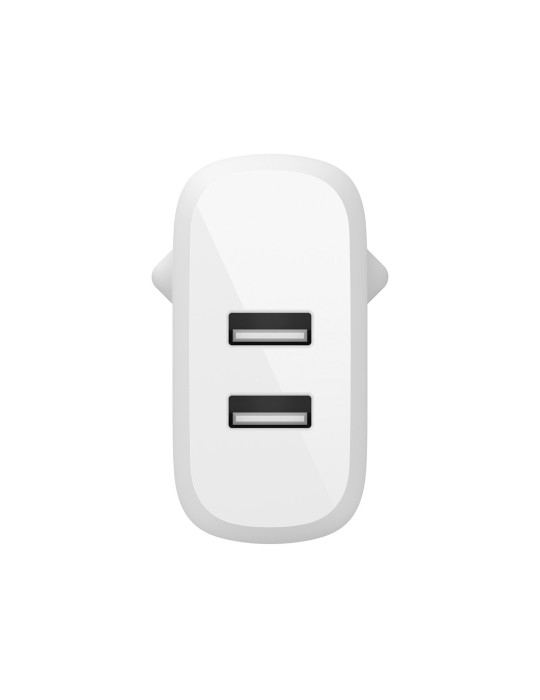 BELKIN Chargeur 24W + câble Lightning (2 USB-A) (Blanc)