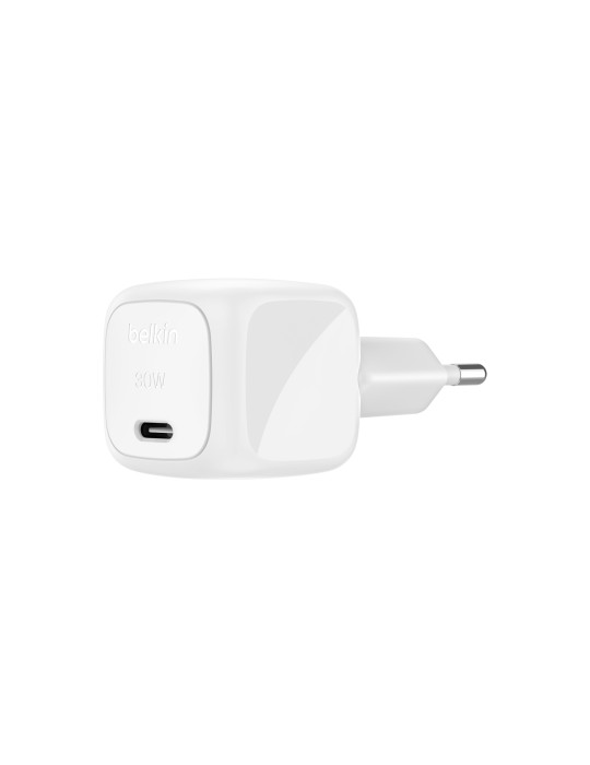 BELKIN Chargeur Secteur 30W + Câble USB-C vers Lightning 1m (Blanc)