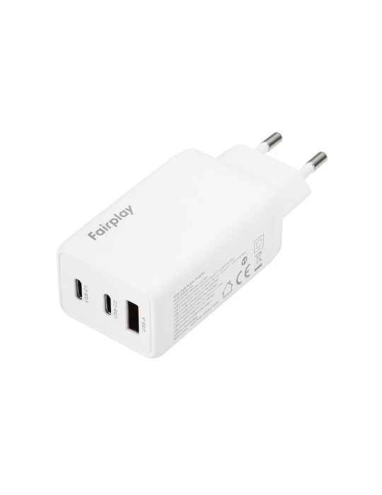 FAIRPLAY Chargeur 65W 3 ports (USB-A + 2 USB-C) | DOTIRI