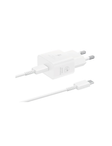SAMSUNG Pack Chargeur 25W + Câble USB-C (Blanc)