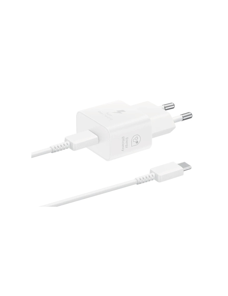SAMSUNG Pack Chargeur 25W + Câble USB-C (Blanc) | DOTIRI