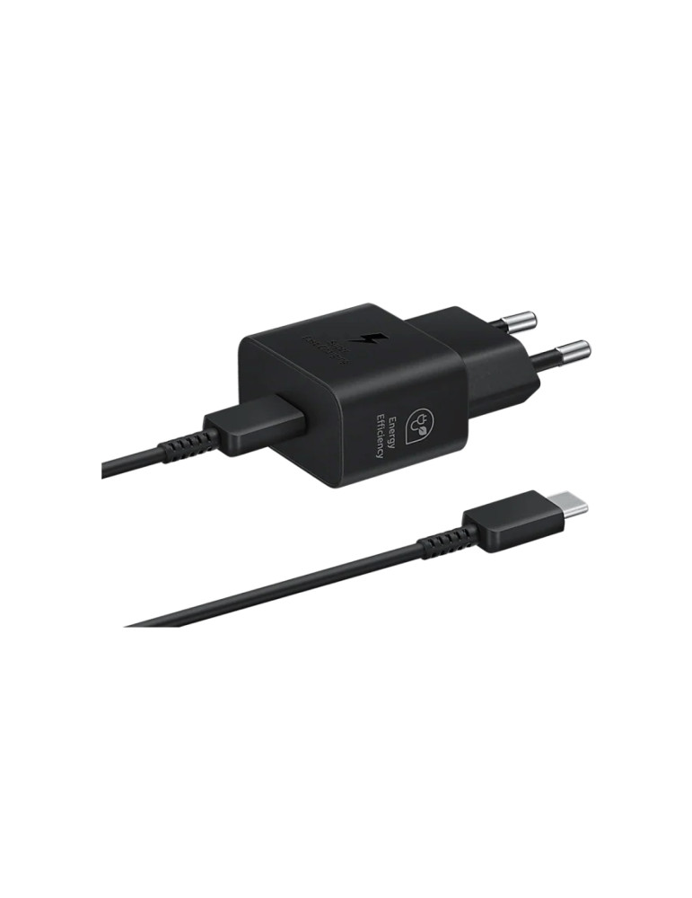 SAMSUNG Pack Chargeur 25W + Câble USB-C (Noir) | DOTIRI