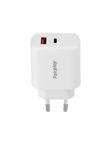 FAIRPLAY Chargeur 65W (USB-A + USB-C)