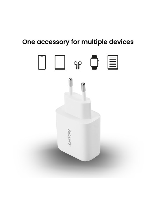 FAIRPLAY Chargeur 65W (USB-A + USB-C) | DOTIRI