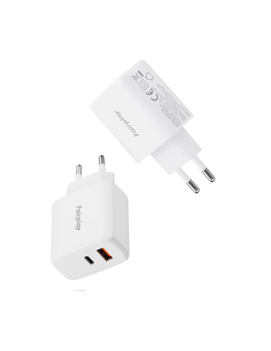 FAIRPLAY Chargeur 65W (USB-A + USB-C) | DOTIRI