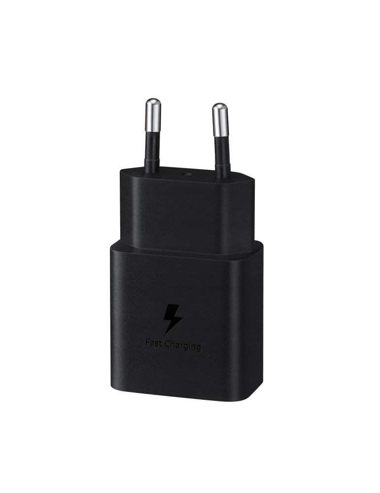 SAMSUNG Pack Chargeur 15W + Câble USB-C (Noir) | DOTIRI