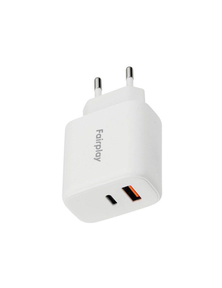 FAIRPLAY Chargeur 45W (USB-A + USB-C) (Blanc) | DOTIRI