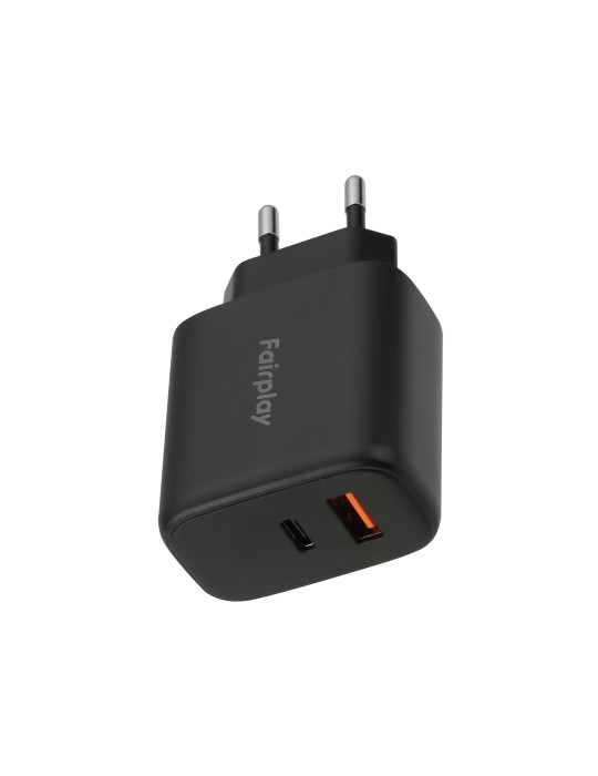 FAIRPLAY Chargeur 45W (USB-A + USB-C) (Noir) | DOTIRI