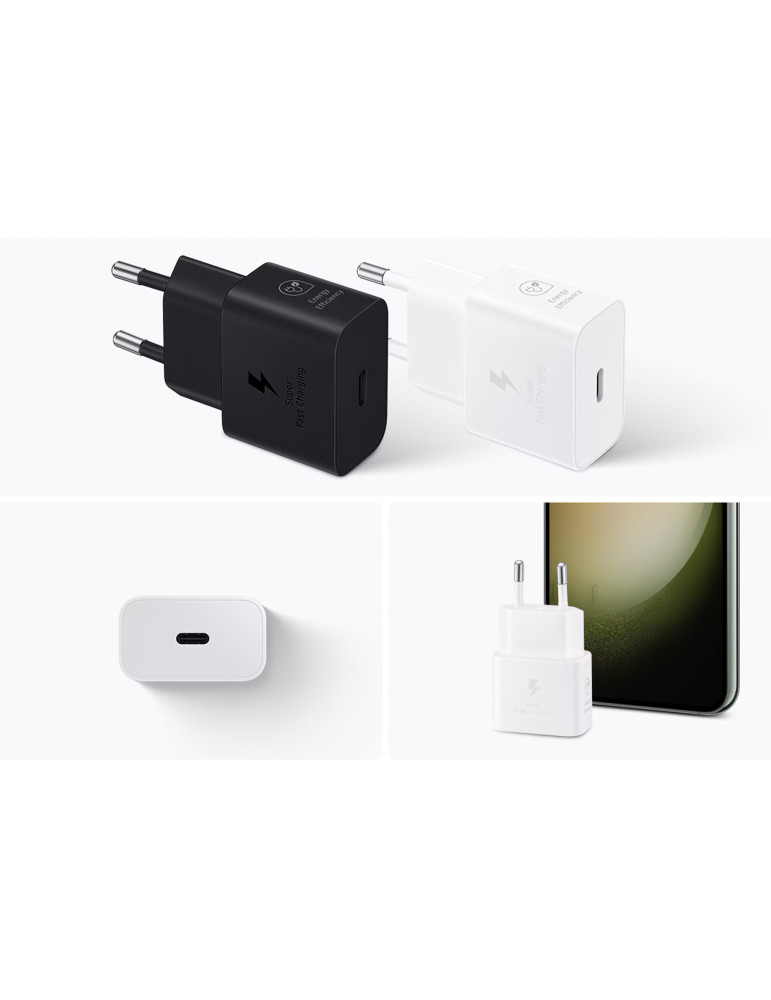 SAMSUNG Chargeur 25W USB-C (Blanc) | DOTIRI