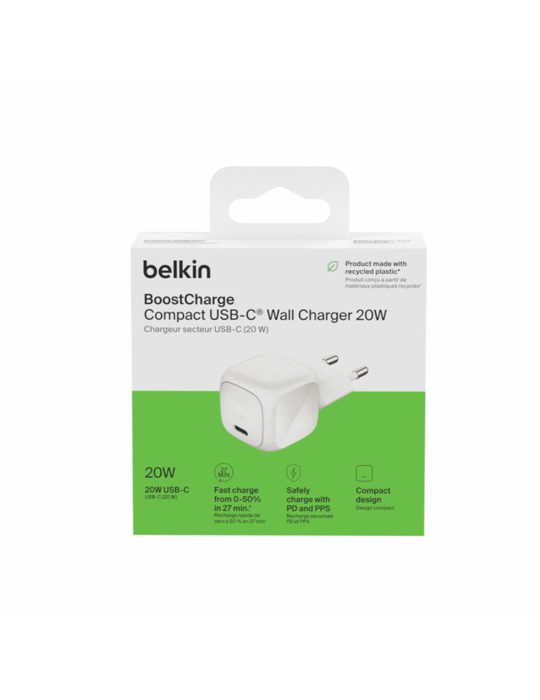 BELKIN Chargeur Secteur 20W (Blanc) | DOTIRI