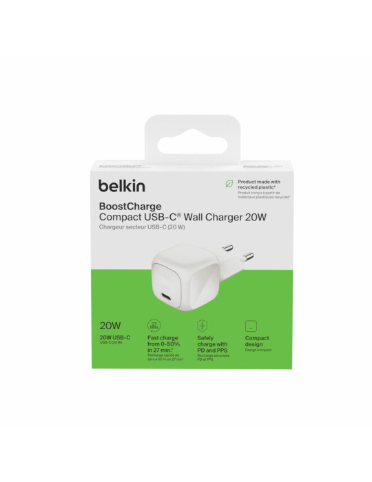 BELKIN Chargeur Secteur 20W (Blanc) | DOTIRI