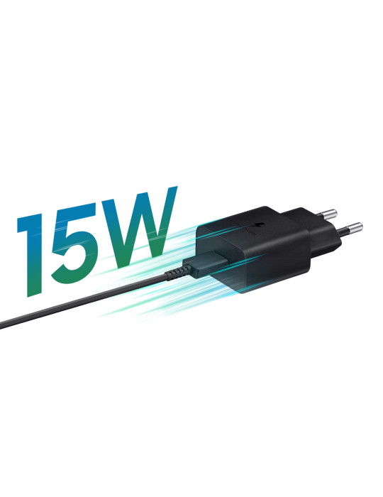 SAMSUNG Chargeur 15W USB-C (Noir) | DOTIRI