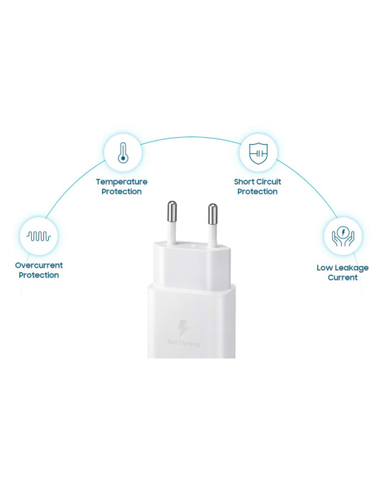 SAMSUNG Chargeur 15W USB-C (Blanc) | DOTIRI