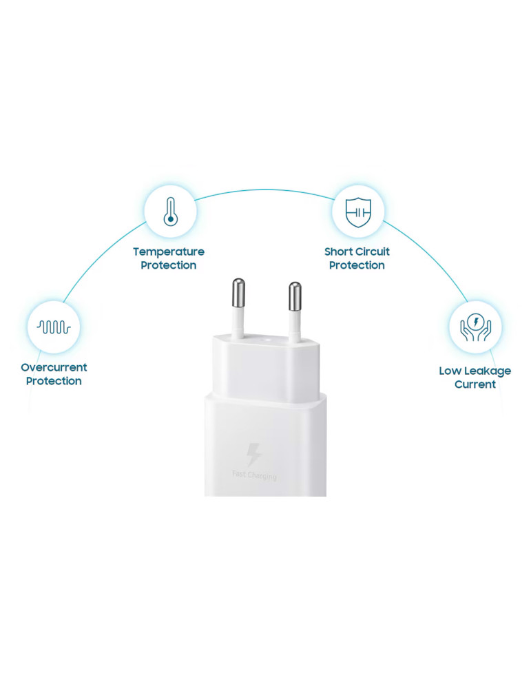 SAMSUNG Chargeur 15W USB-C (Noir) | DOTIRI