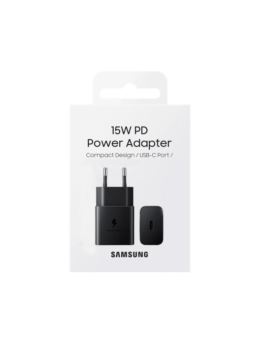 SAMSUNG Chargeur 15W USB-C (Noir) | DOTIRI