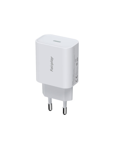 FAIRPLAY Chargeur 25W USB-C (Blanc) (Bulk)