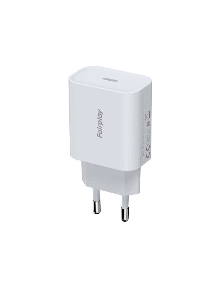 FAIRPLAY Chargeur 25W USB-C (Blanc) (Bulk) | DOTIRI