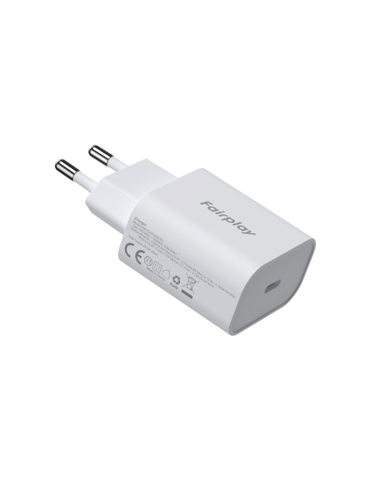 FAIRPLAY Chargeur 25W USB-C (Blanc) (Bulk) | DOTIRI