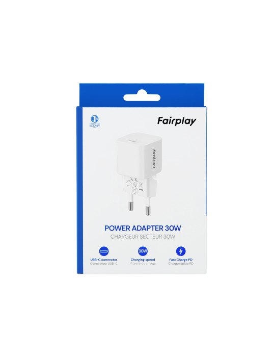 FAIRPLAY Chargeur Secteur GaN USB-C 30W | DOTIRI