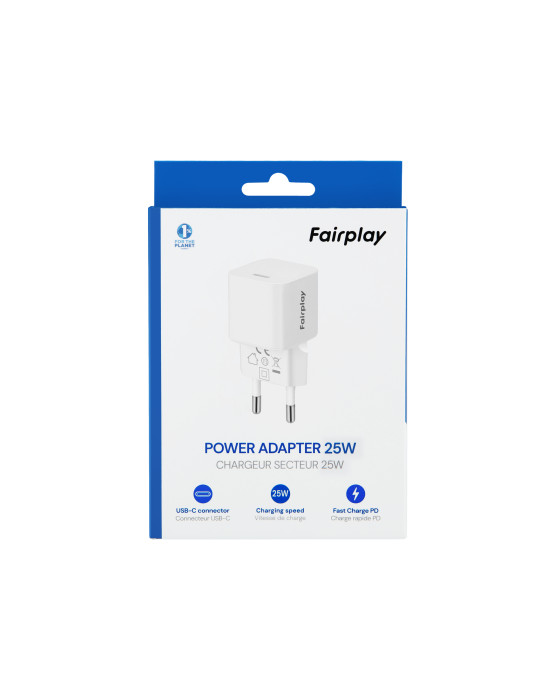 FAIRPLAY Chargeur Secteur GaN USB-C 25W | DOTIRI