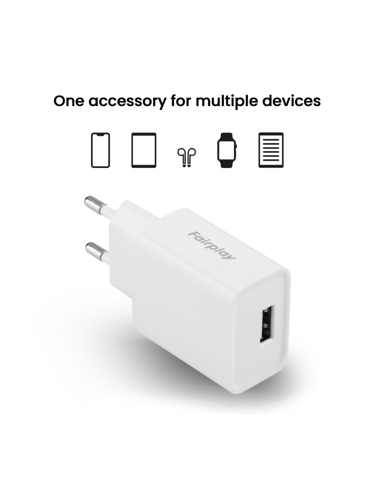 FAIRPLAY Chargeur 12W USB-A | DOTIRI