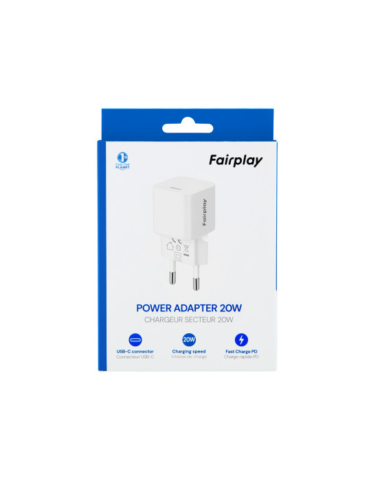 FAIRPLAY Chargeur Secteur GaN USB-C 20W | DOTIRI